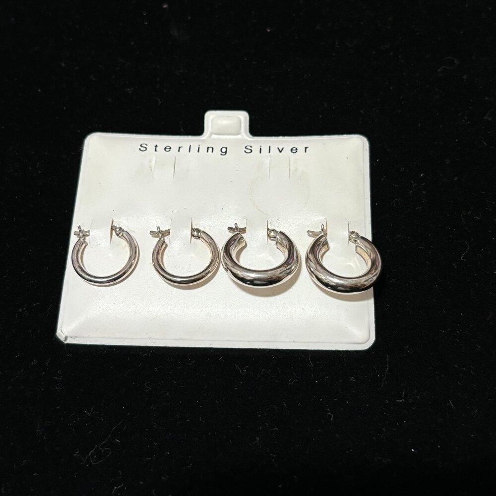 Sterling Silver Loop Earrings